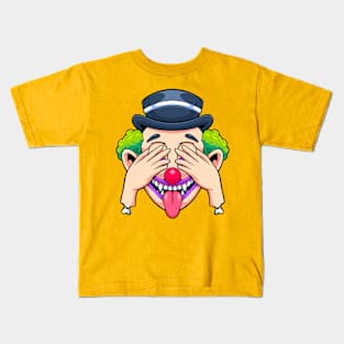 peek a boo clown Kids T-Shirt